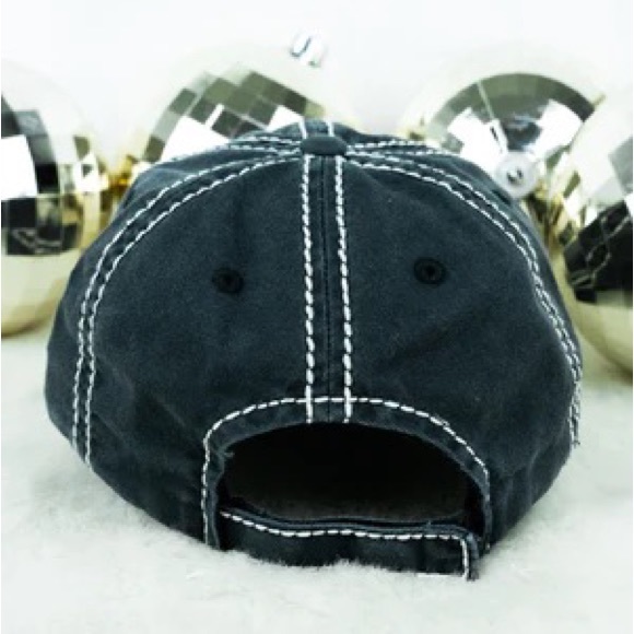 Distressed Black “Life is Better at the Lake” cap - Picture 3 of 4